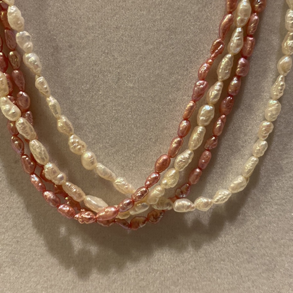 Genuine Fresh Water Pearl Necklace - Picture 2 of 4